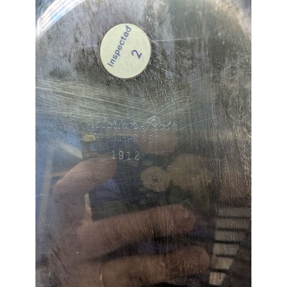 Silver Plated Covered Oval Serving Dish by Wm Rogers Sons Victorian Rose Pattern - Picture 9 of 9